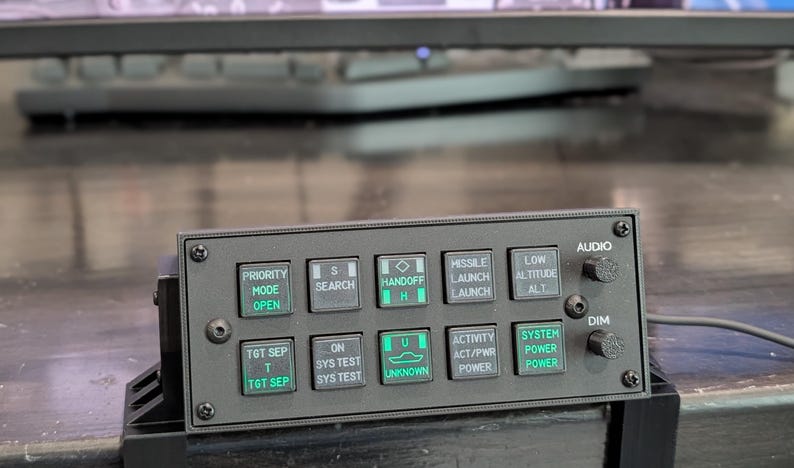 F-4 ALR-46 radar warning receiver control panel